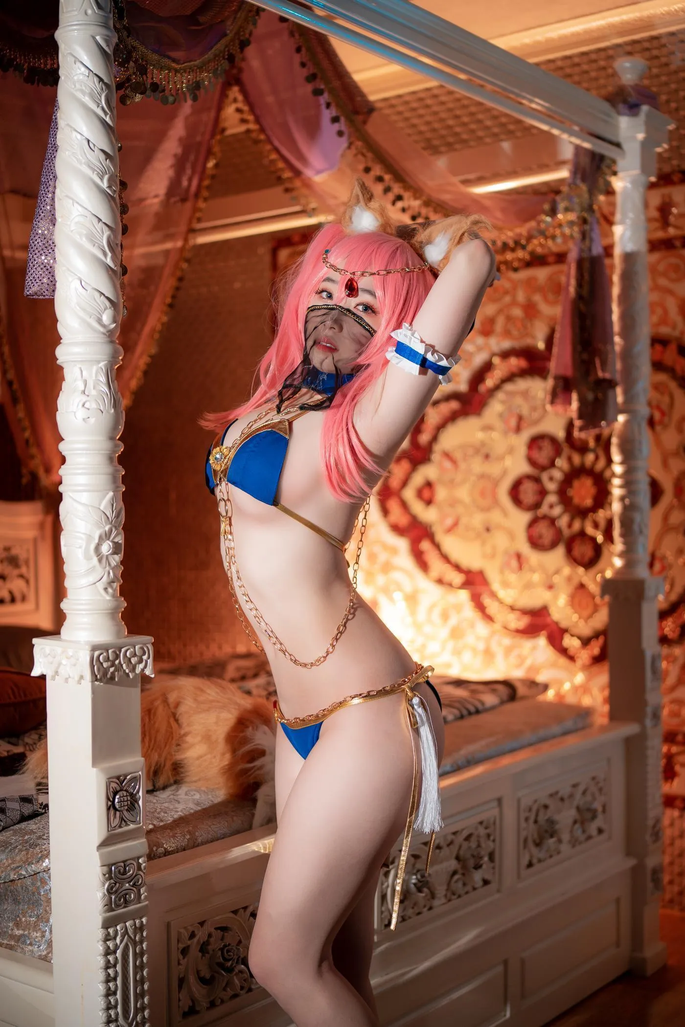 Bambi밤비 – NO.76 [CreamSoda] Cosplay Tamamo  Kama FGO [40P]插图3